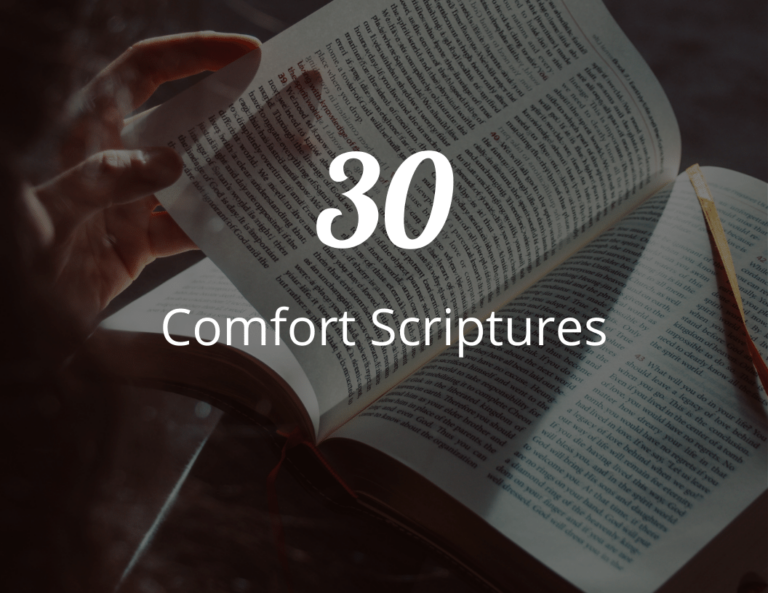 30 Comfort Scriptures from Bible That Can Bring Peace in a Chaotic Heart
