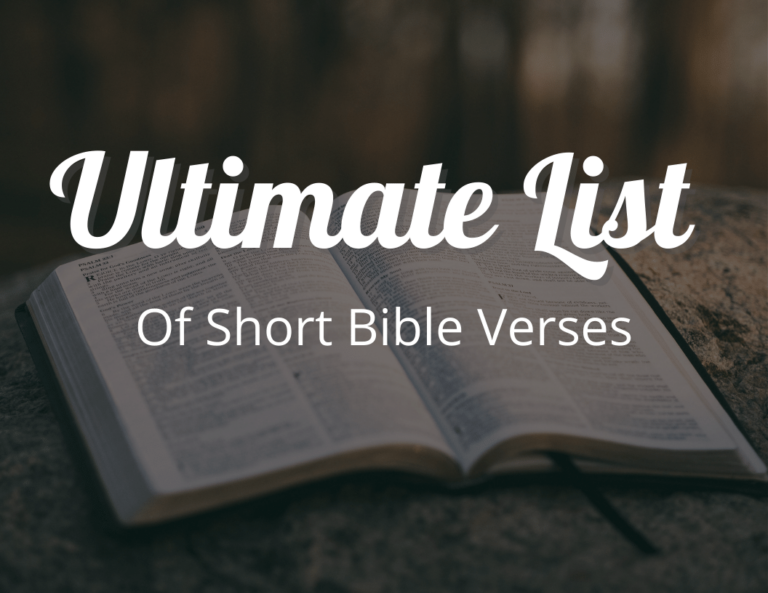 The Ultimate List of Short Bible Verses